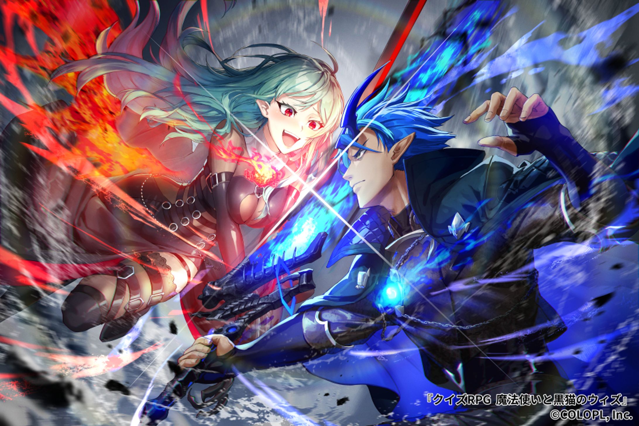 『フェネクスVSダンタリオン』クイズRPG 魔法使いと黒猫のウィズ-1