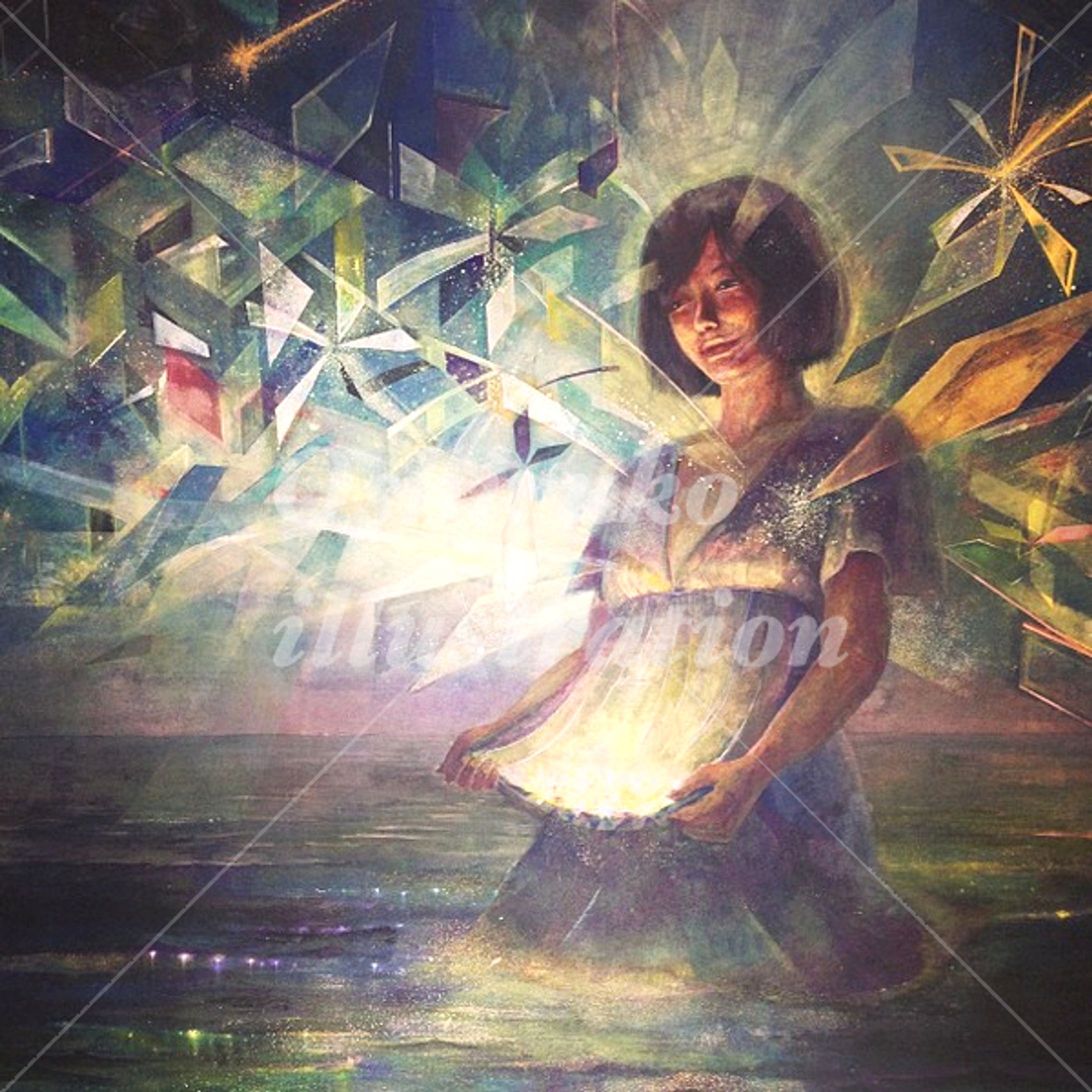 Wonderful world｜日本画作品-1