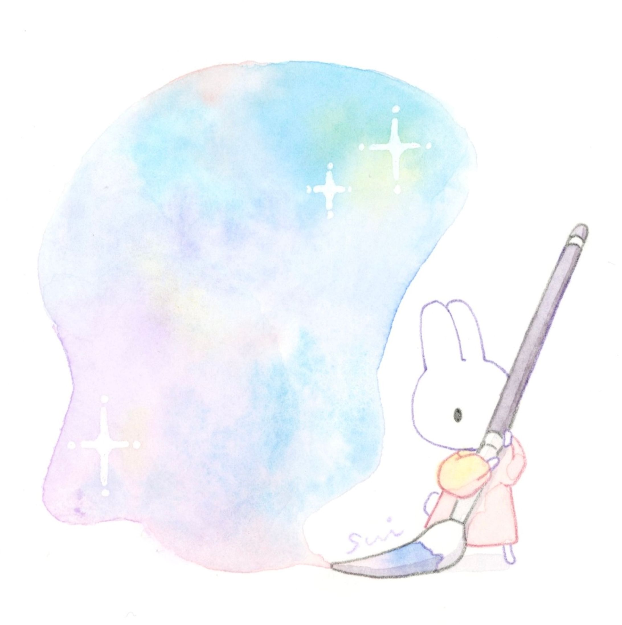 うさぎと筆-1