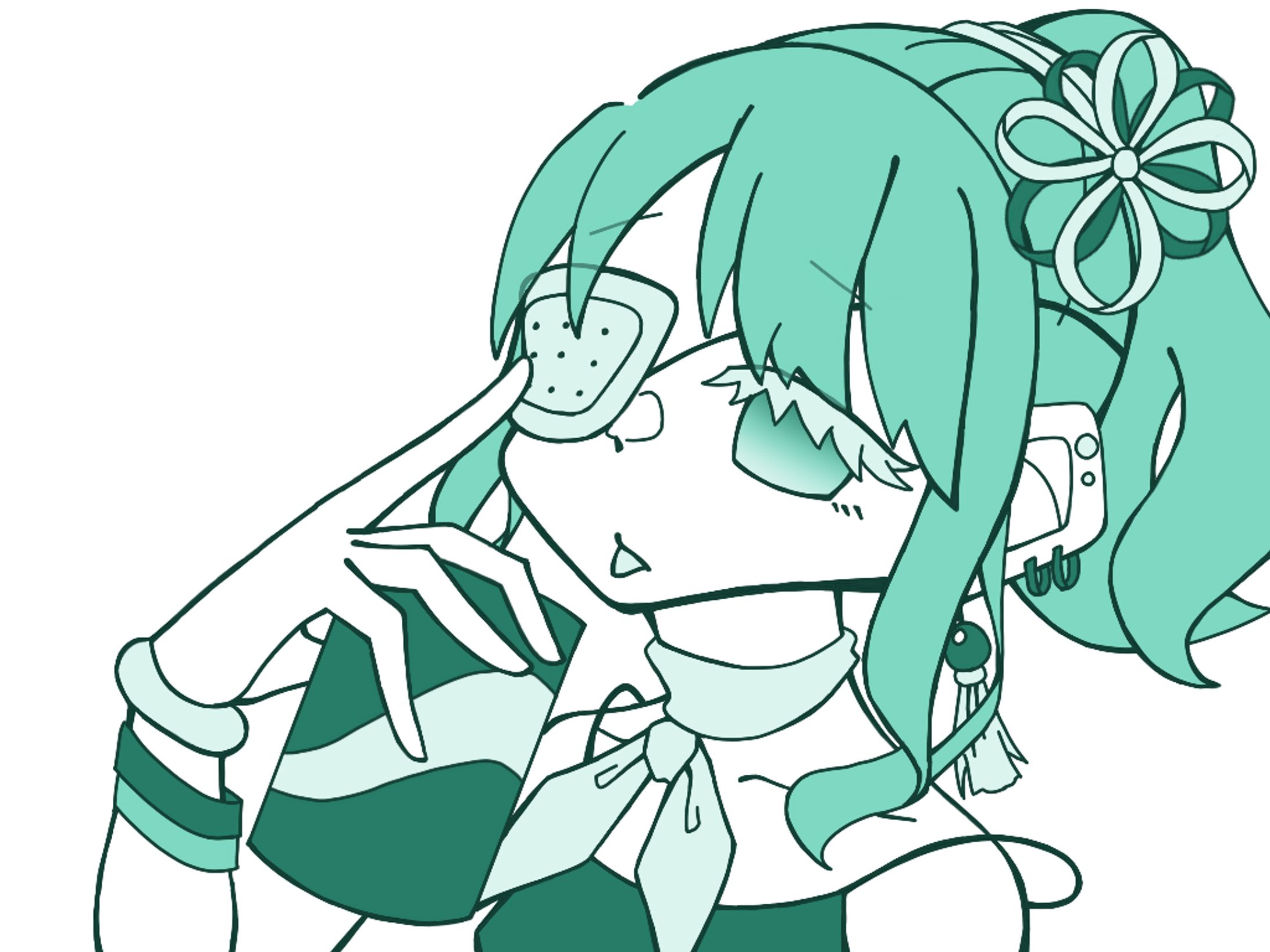 エメラルドグリーンっぽい子-1