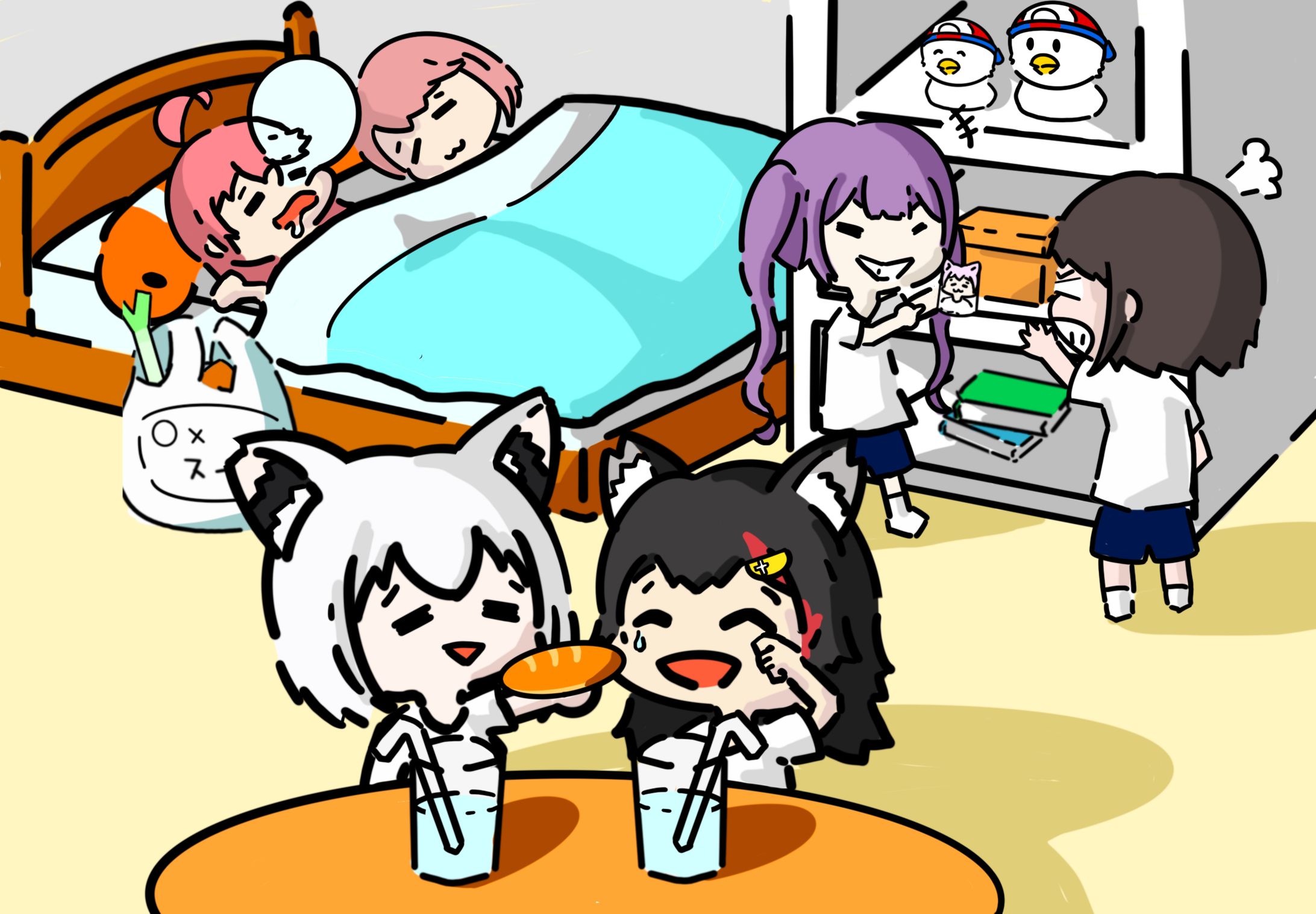 趣味絵,手描き切り抜きなど-1