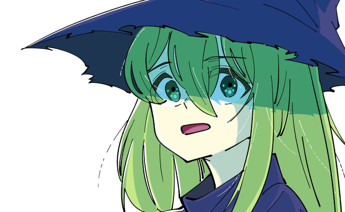 帽子の影が落ちてくる