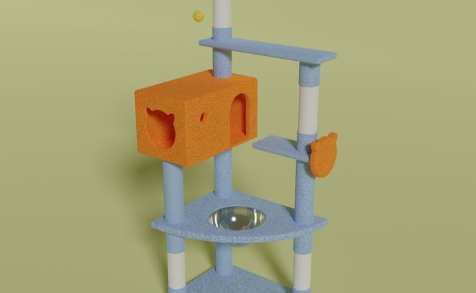 3DCG キャットタワー５