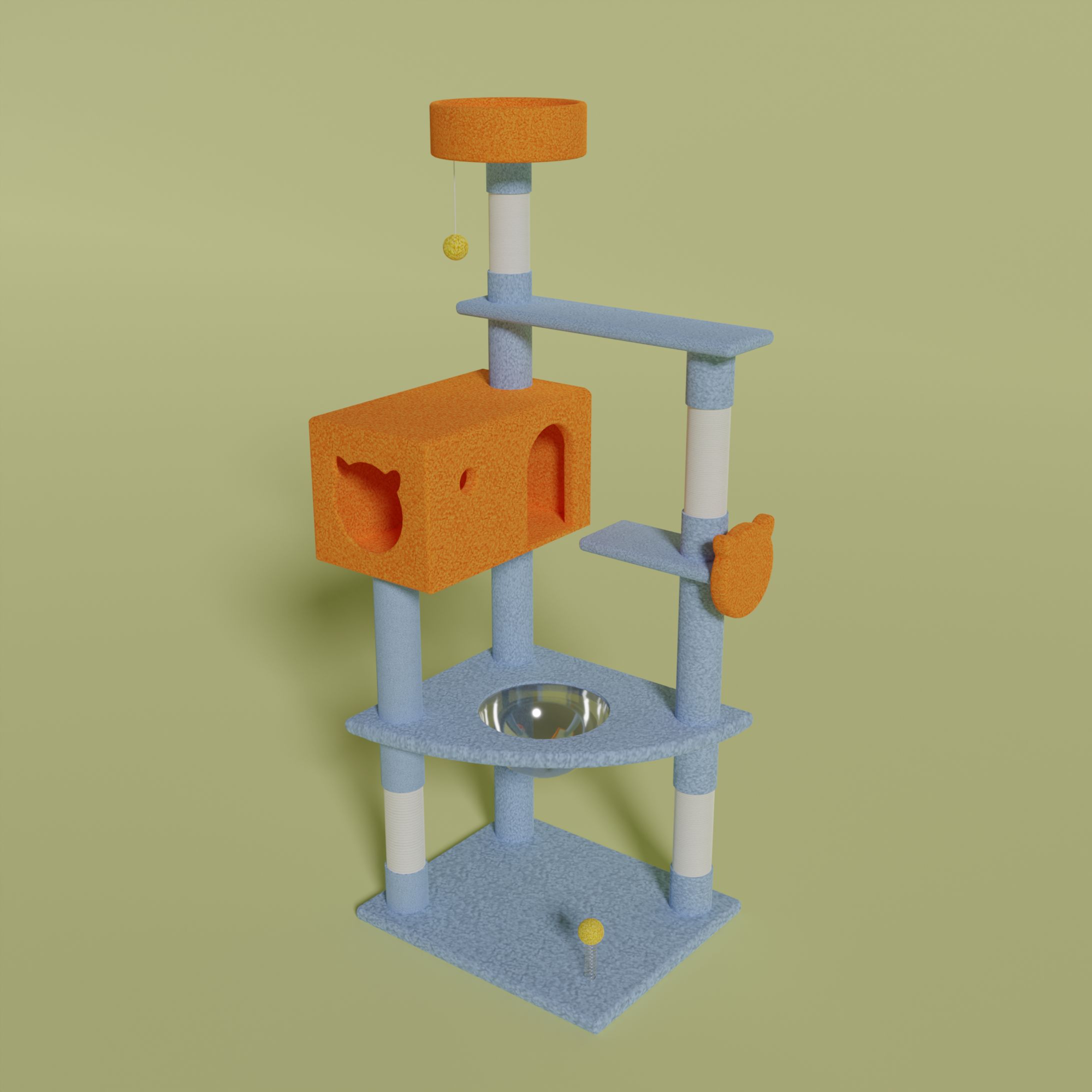 3DCG キャットタワー５-1