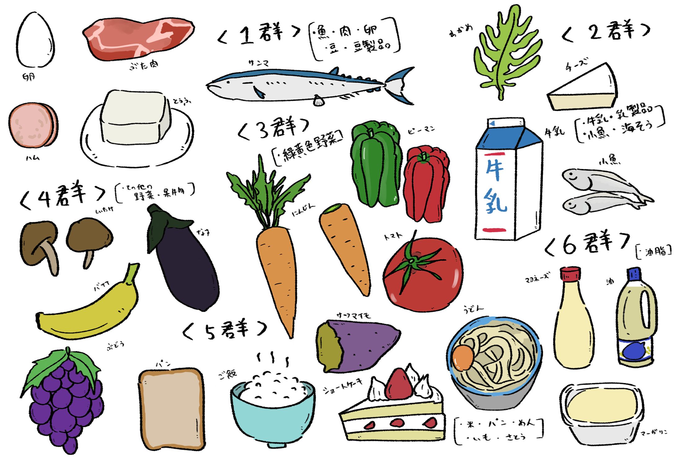 食品群別分類表-1