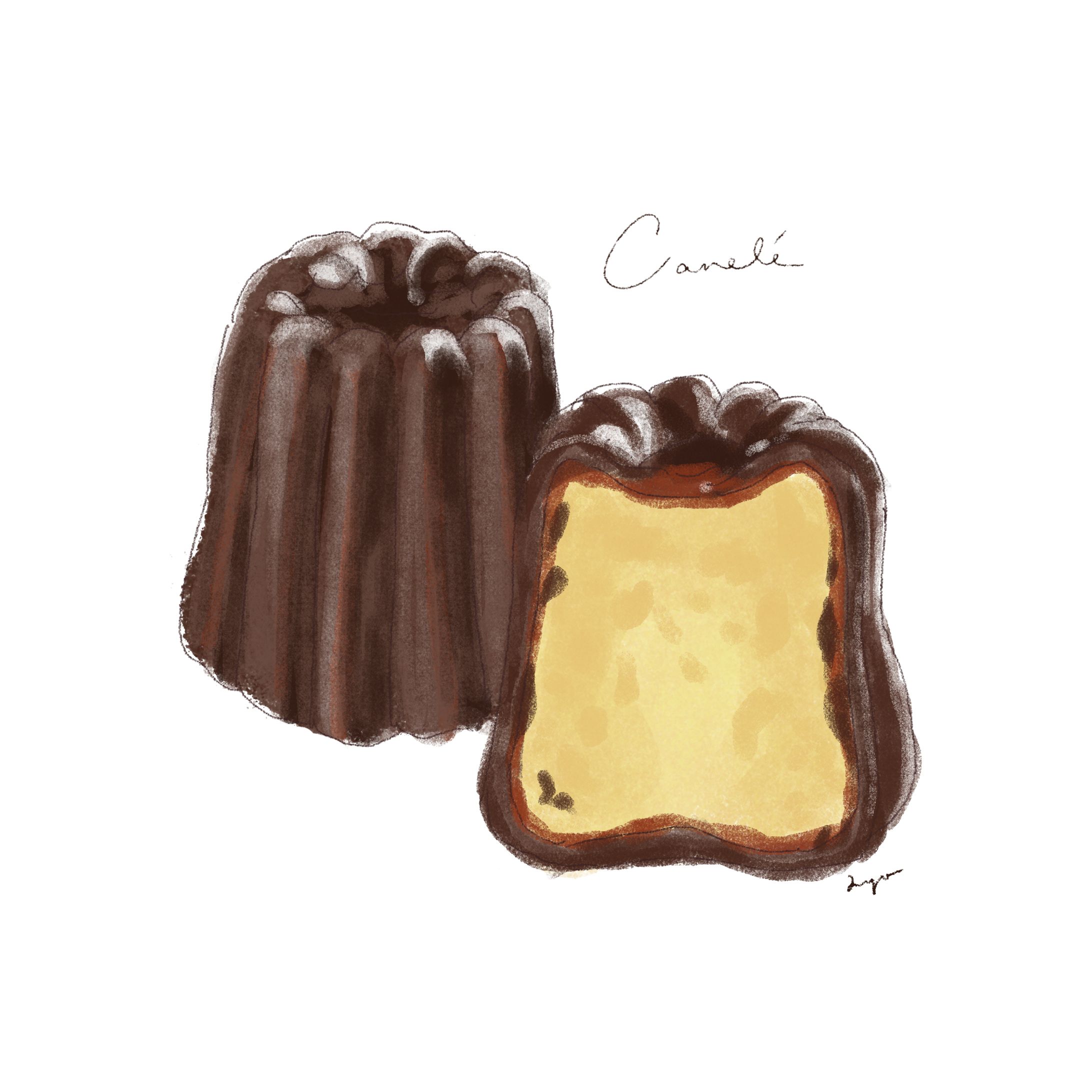【落書き】カヌレ-1