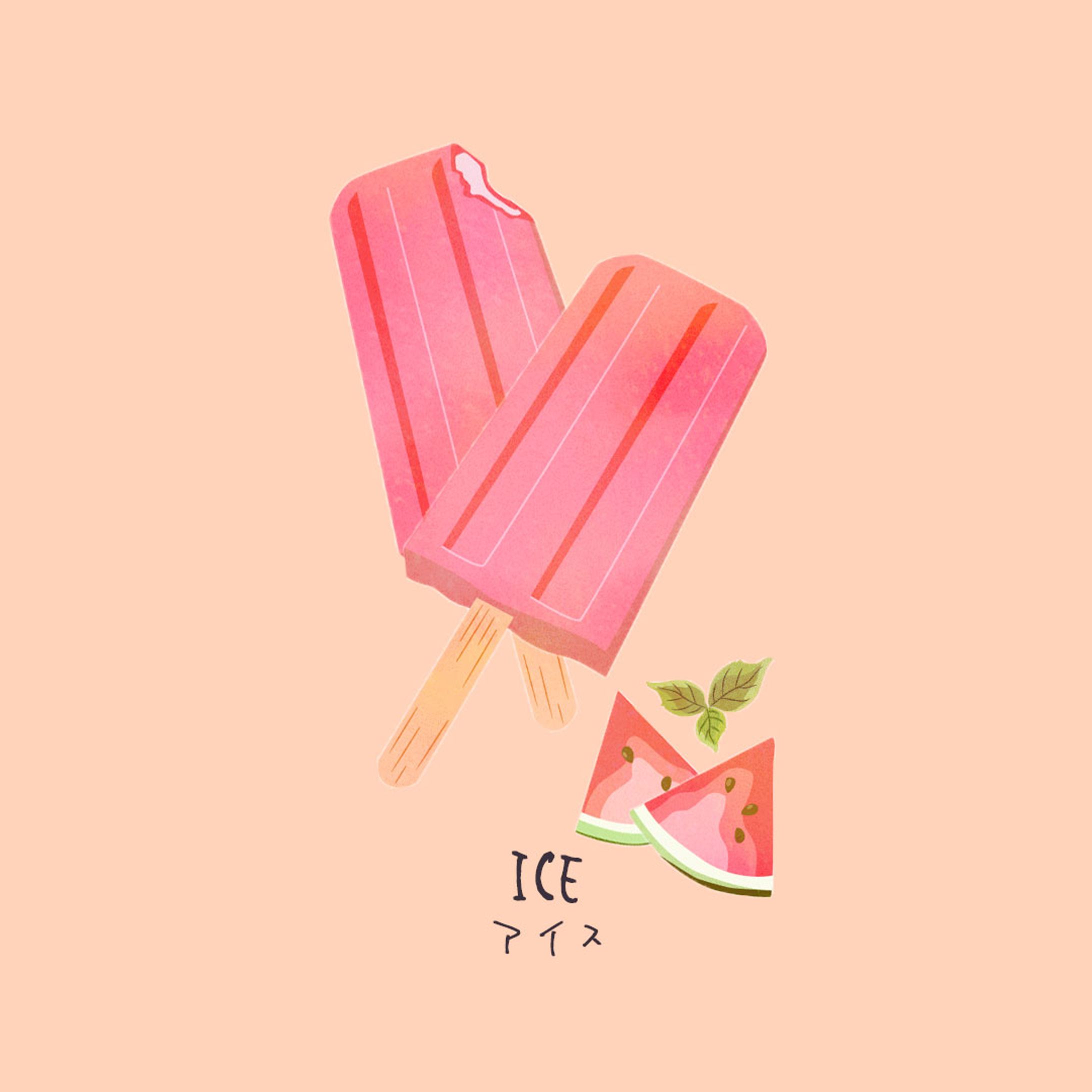 イラスト　スイカ-1