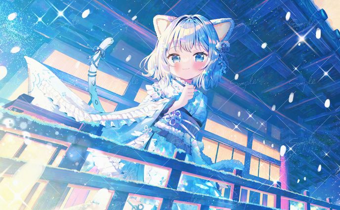 琥珀ねね様 動画用イラスト