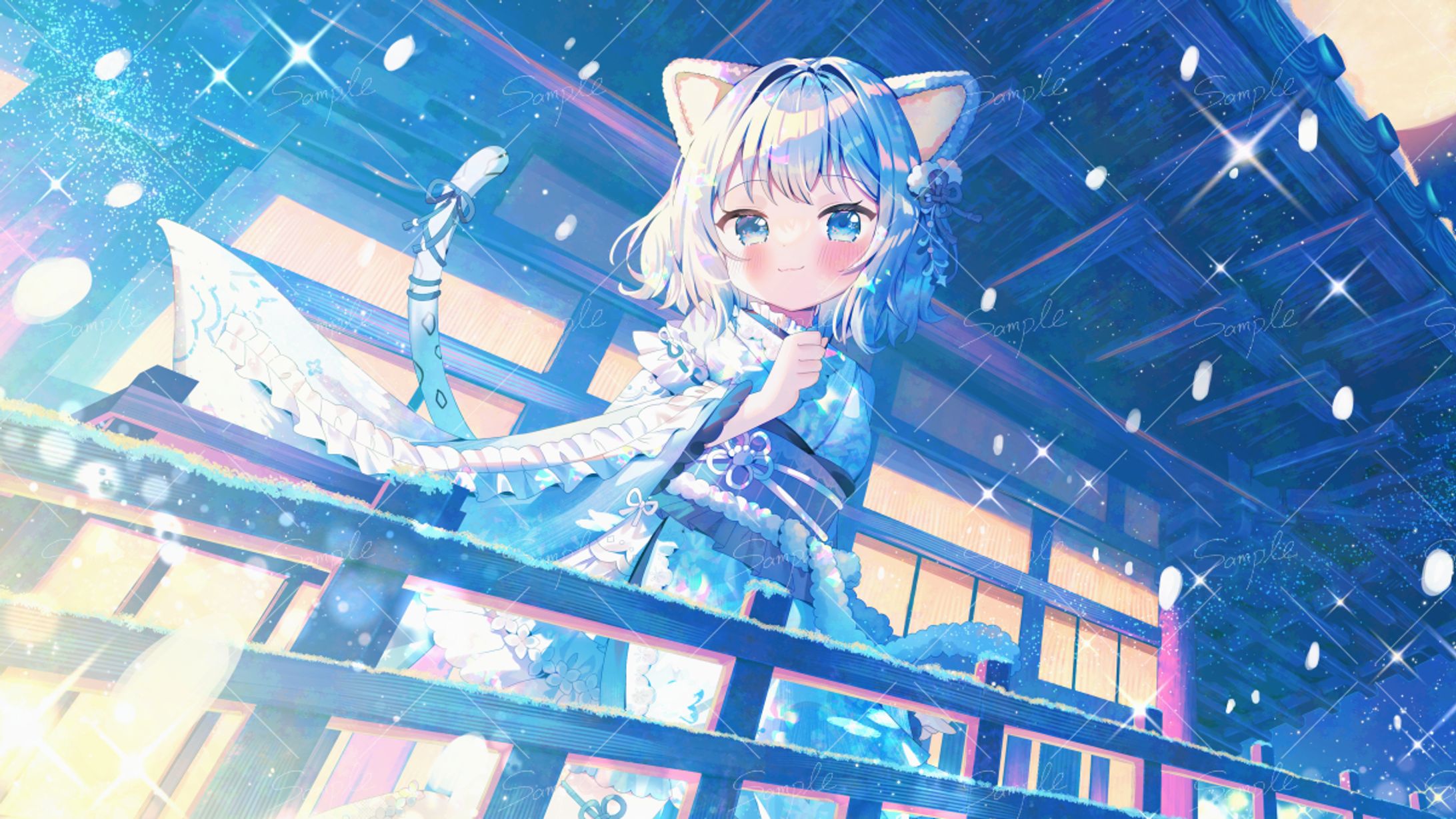 琥珀ねね様 動画用イラスト-1