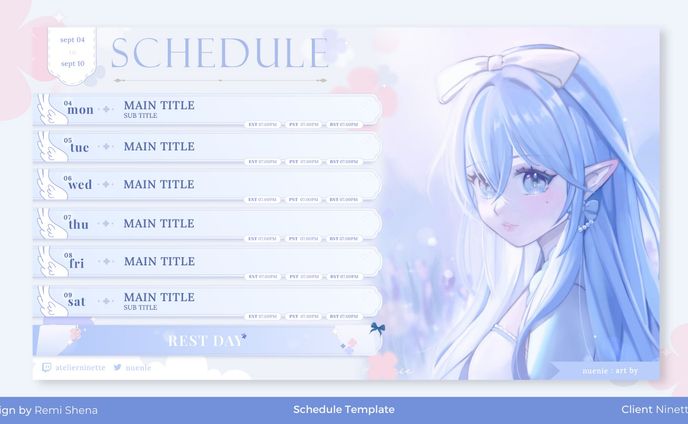 Nini's Schedule Template
