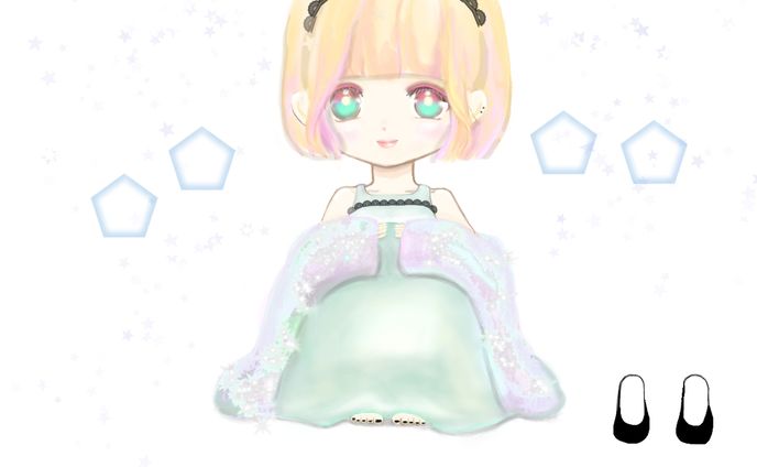 ibisPaint photoshop作画です。