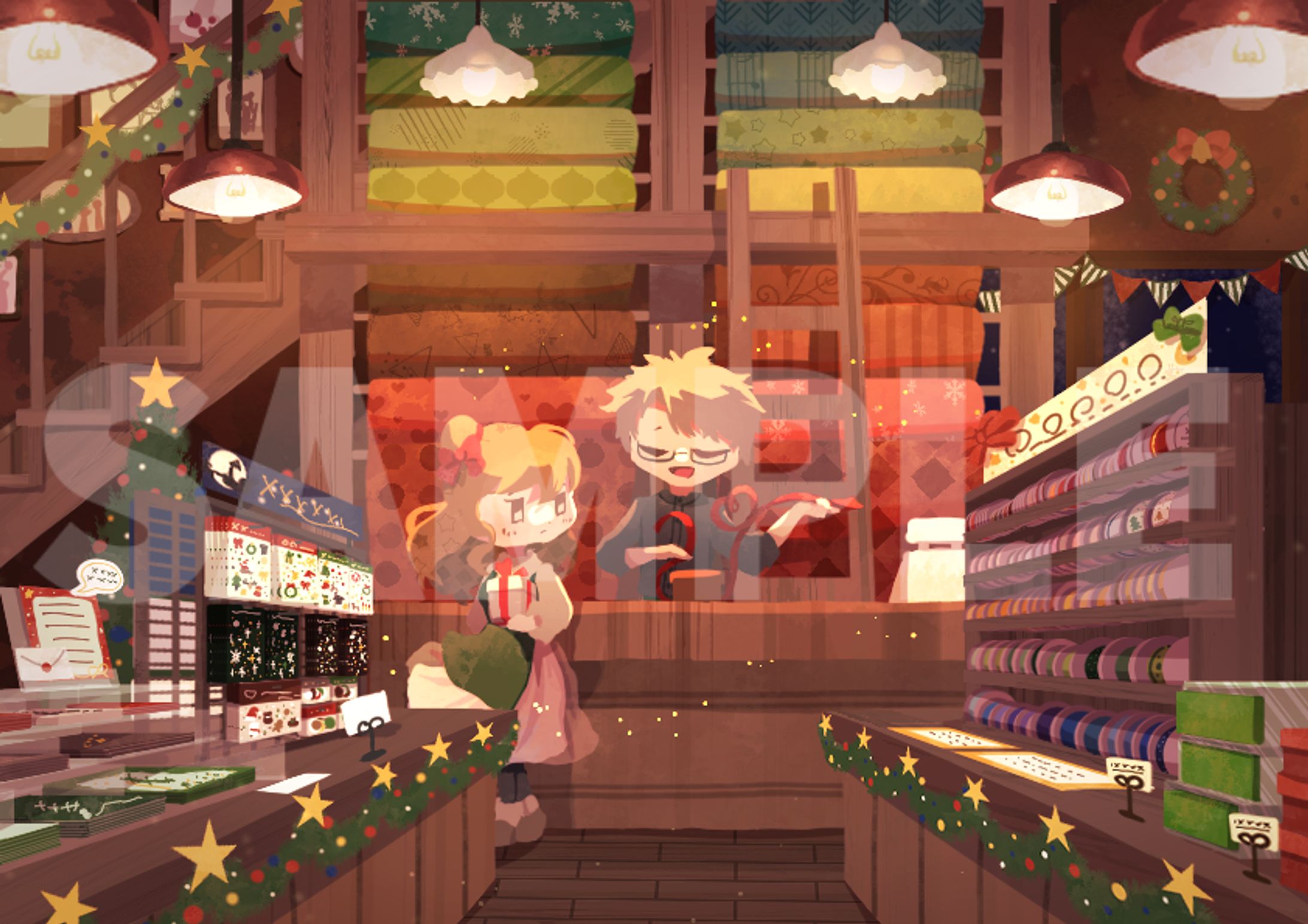 クリスマスのラッピング屋にて-1