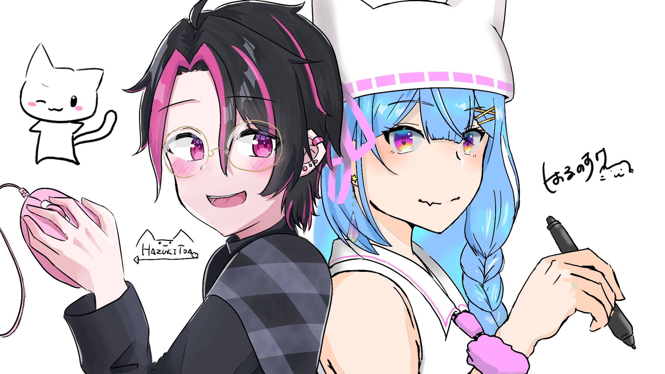 夜鷹晴之助&羽月透愛 - 合作配信企画-1