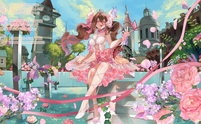 【海外】【Rosalice様】待機画面イラスト