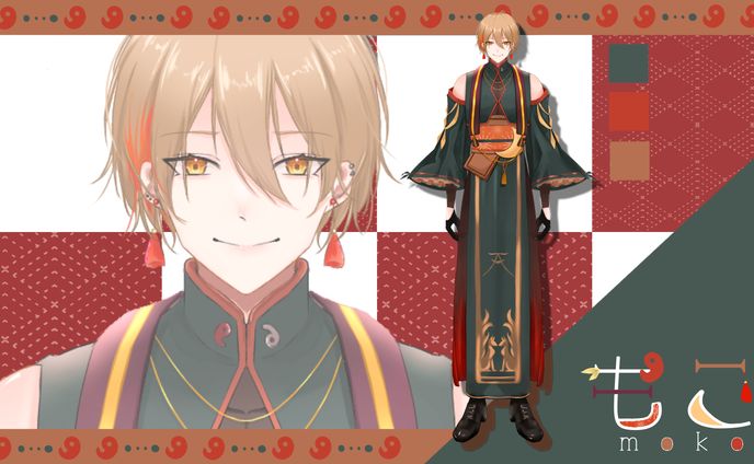 Vtuber 立ち絵風イラスト