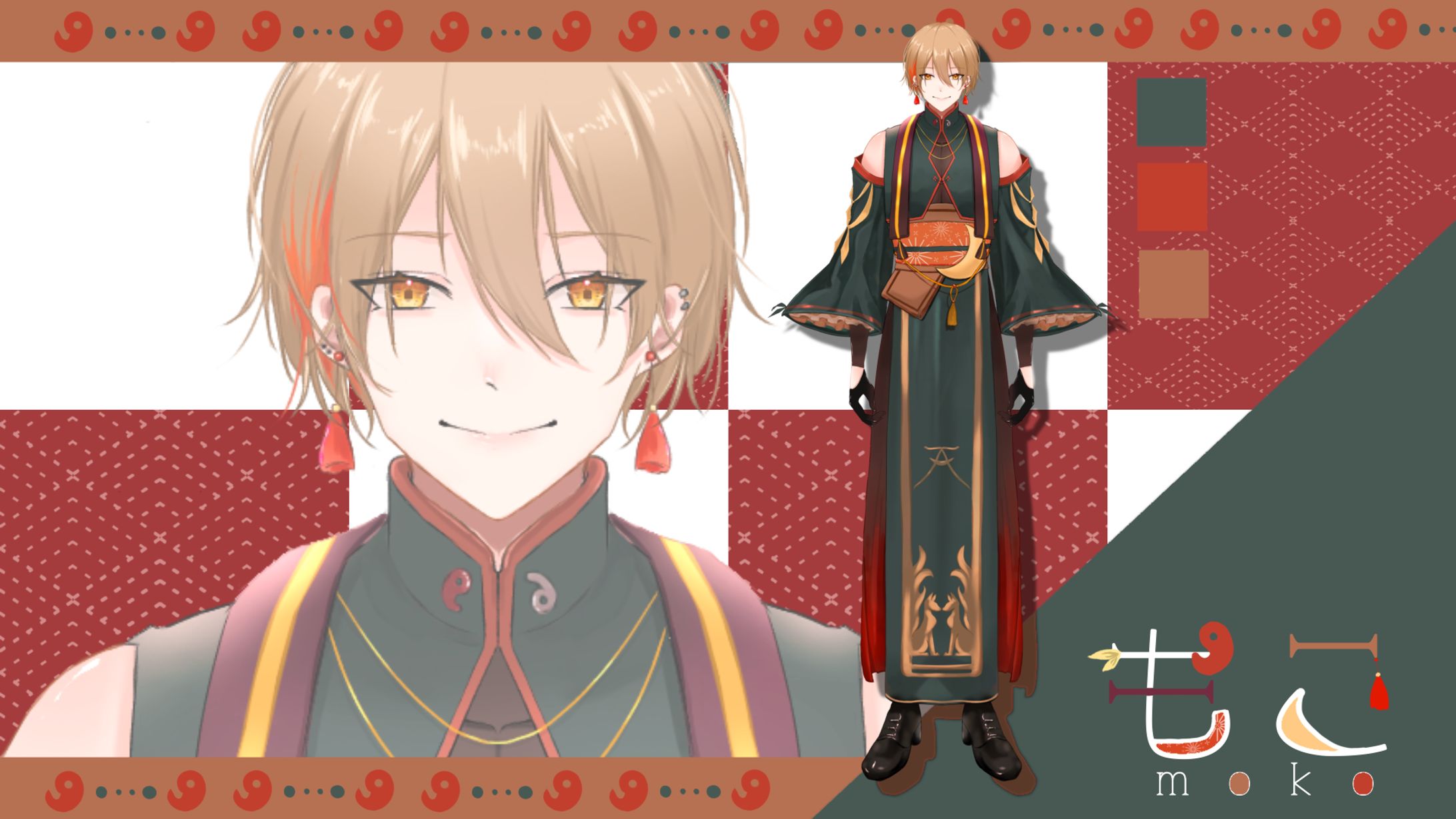 Vtuber 立ち絵風イラスト-1