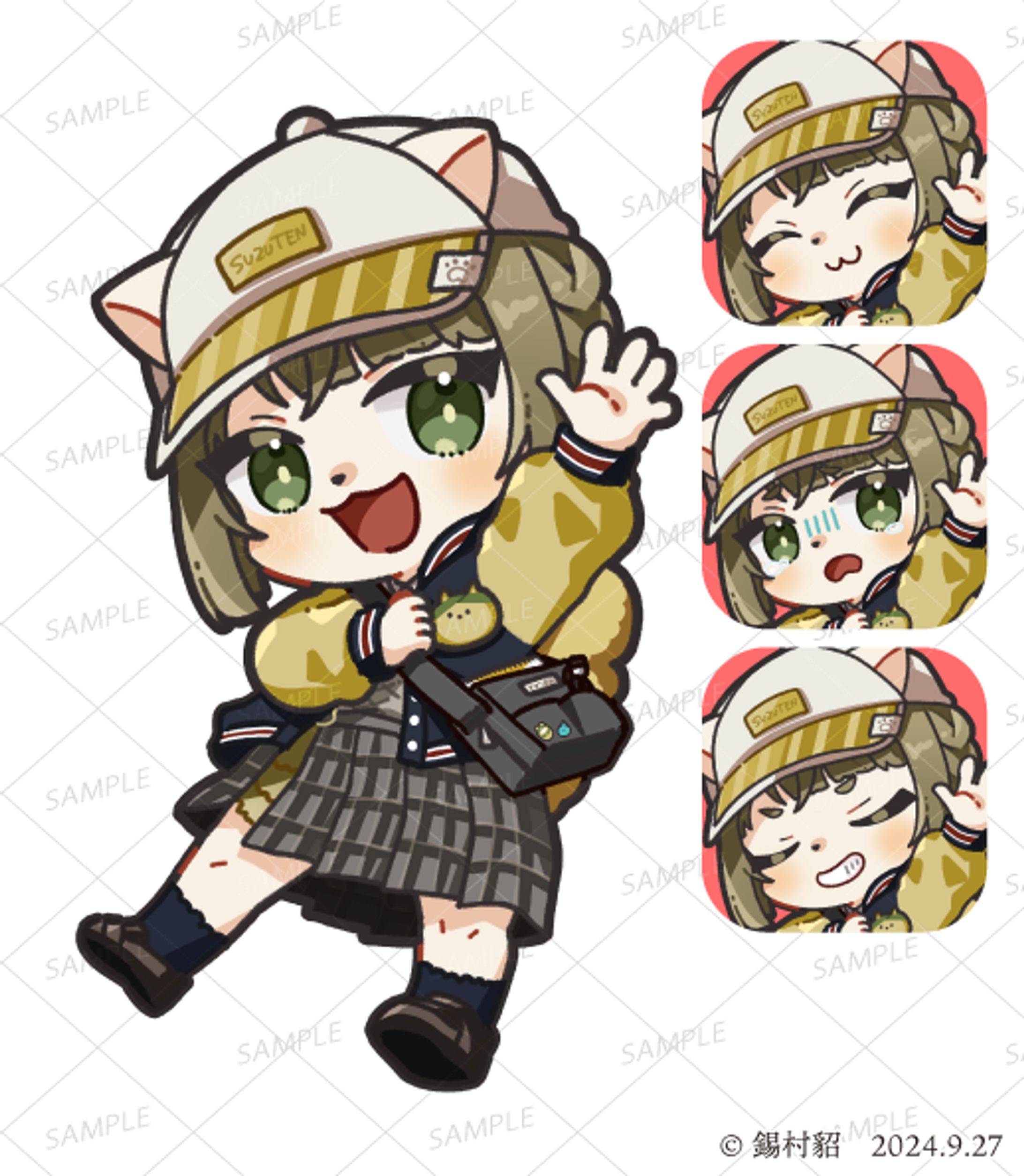 錫村貂秋モデル　ミニキャラクター-1