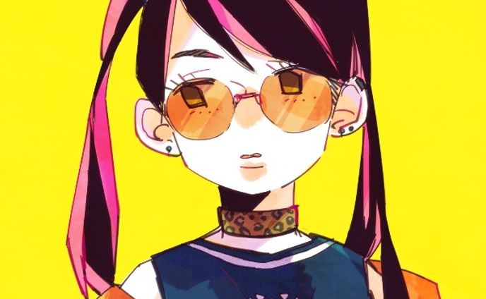 女の子、アイコンフレーム