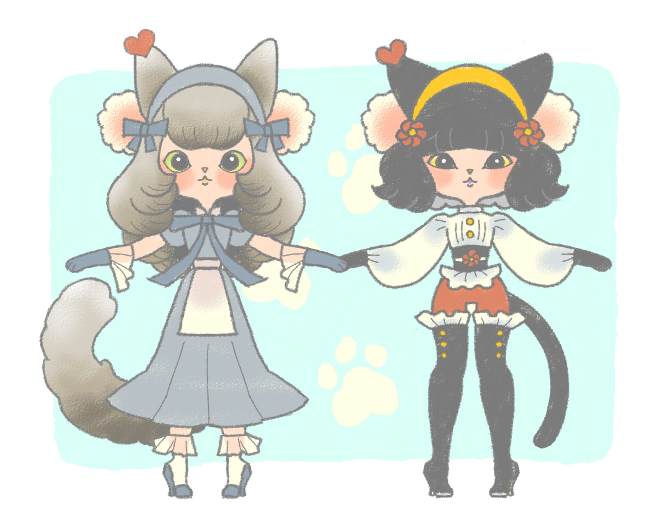 猫さん擬人化（ご依頼分）-1