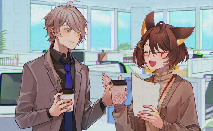 アマガ・ミツキ様、九条へいし様_ばかまじめ