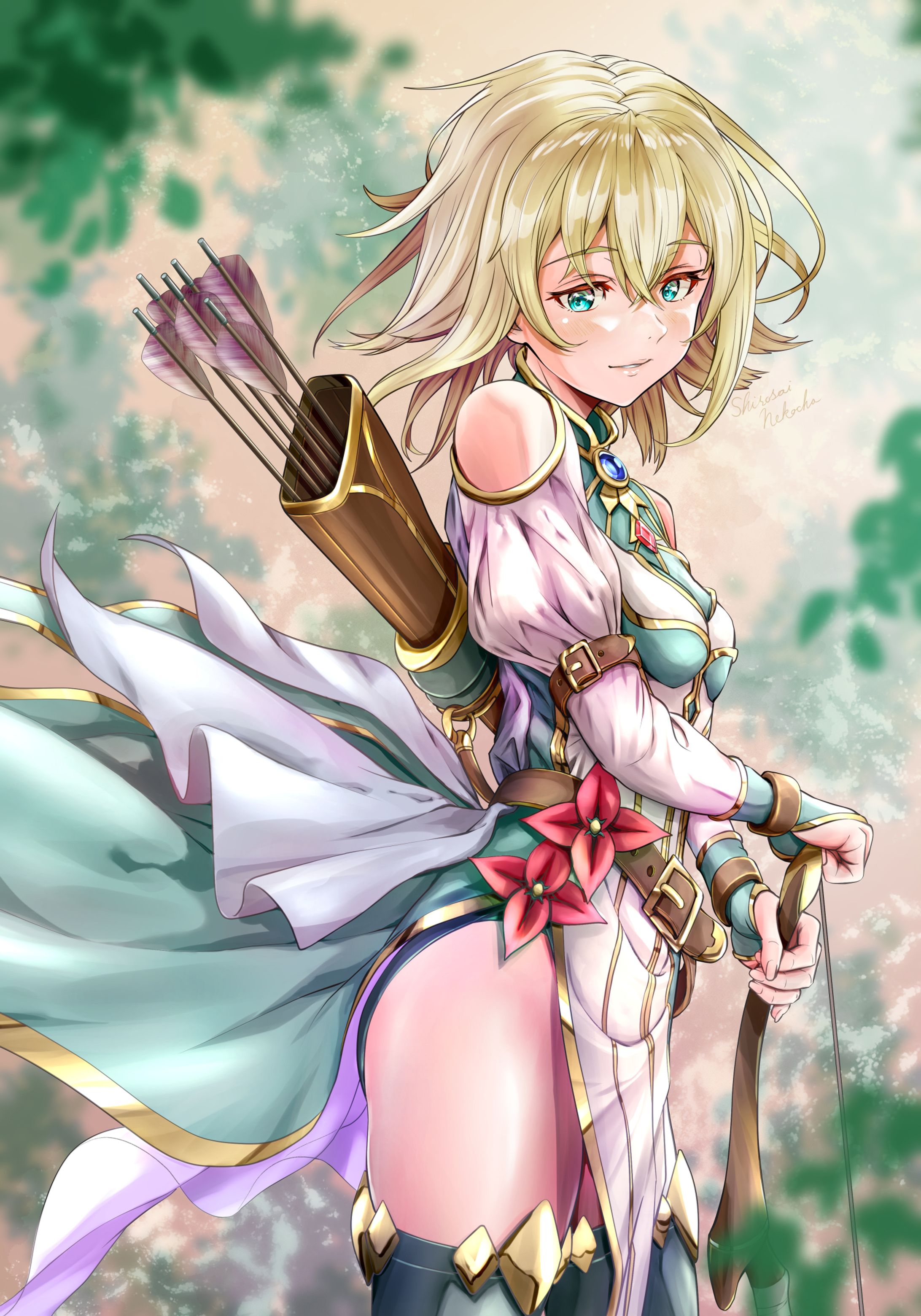 森に佇むエルフ-1