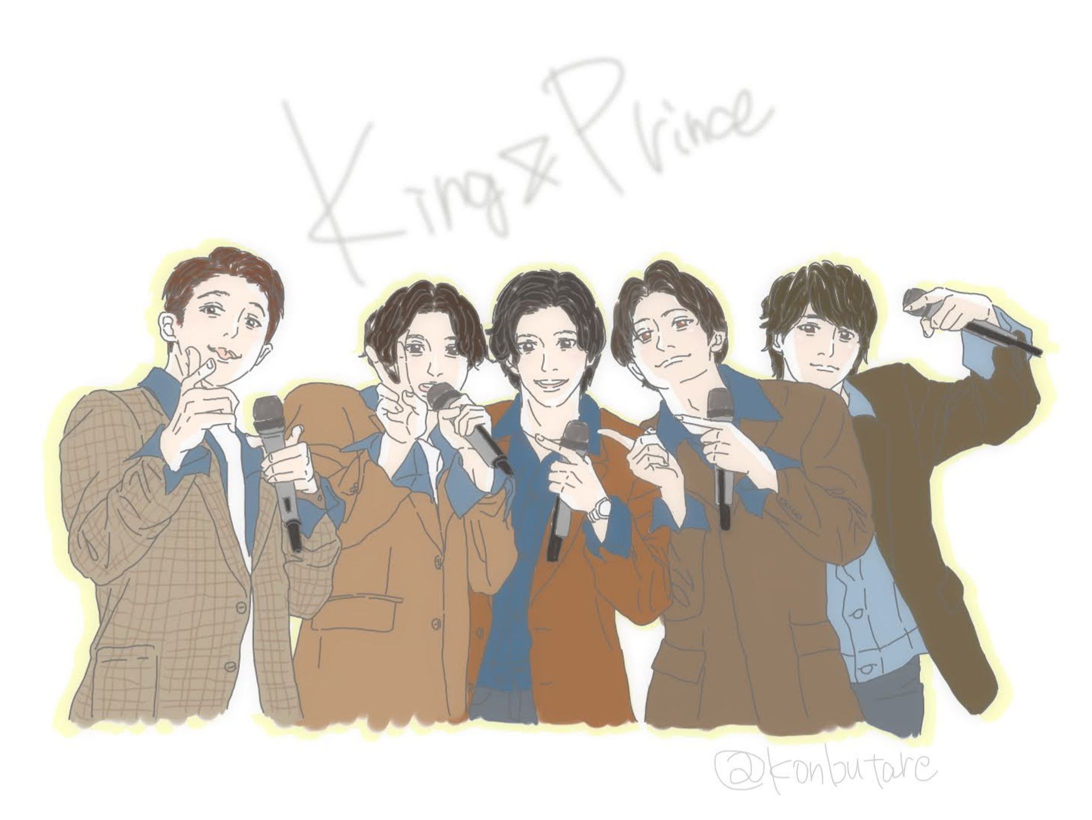 【トレースイラスト】king&prince-1