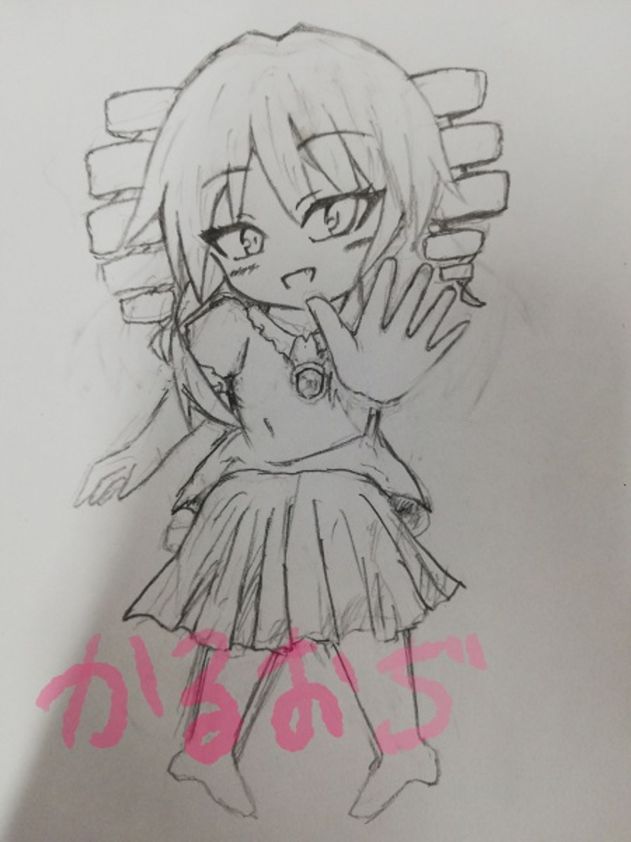 ドリルツインテール系お嬢様スタンプ風イラストメイキング(カルパスおぢさん)-1