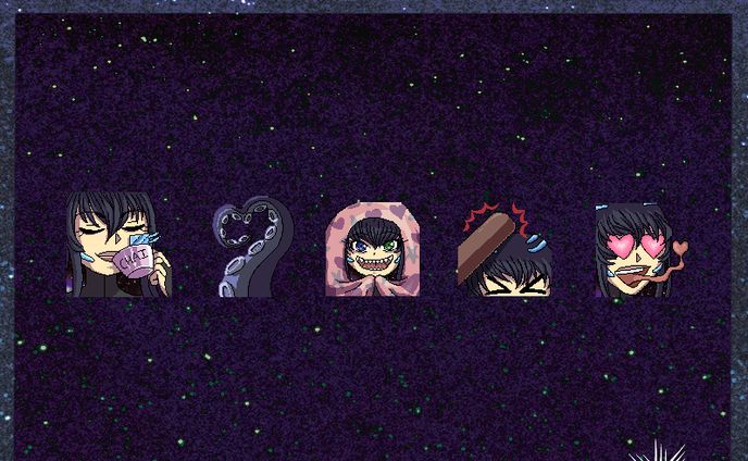 Sample pack of 5 emotes