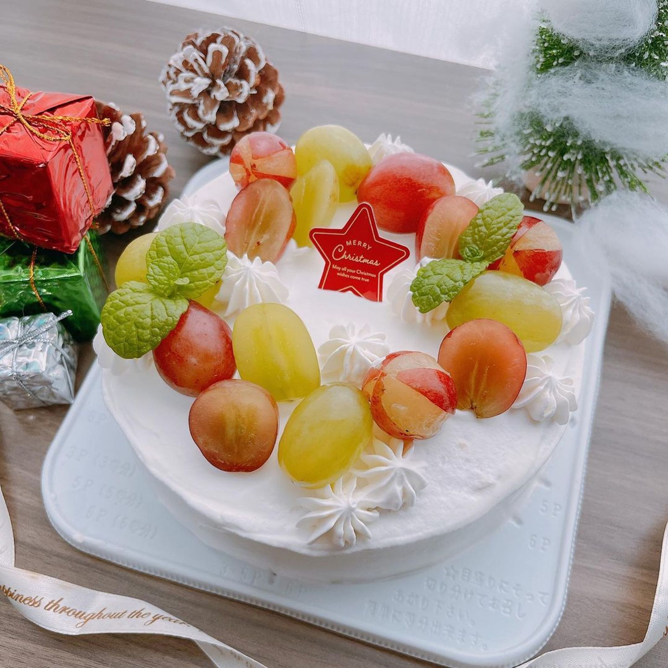 マスカットクリスマスケーキ-1