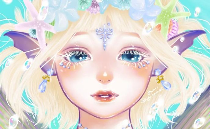 水の中の⁡
⁡⁡
⁡#illustration ⁡
⁡#エルフ ⁡
⁡#drawing ⁡
⁡#創作 ⁡
⁡#elf ⁡
⁡#人魚 ⁡
⁡#イラスト