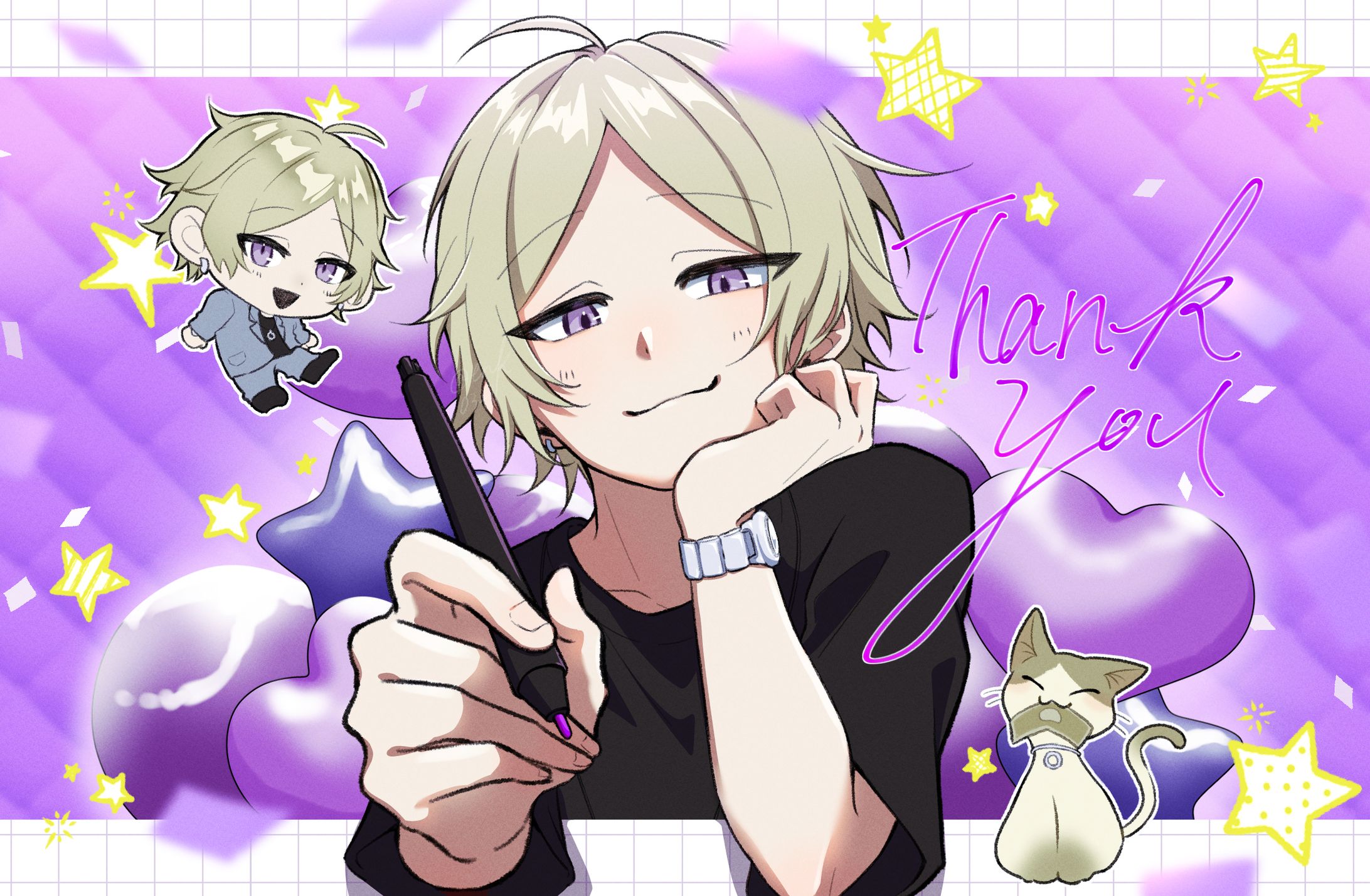 二次創作 生誕イラスト-1