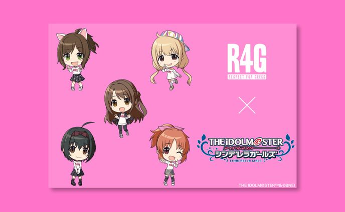 【アイドルマスター シンデレラガールズ×R4G】コラボアイテムデザイン