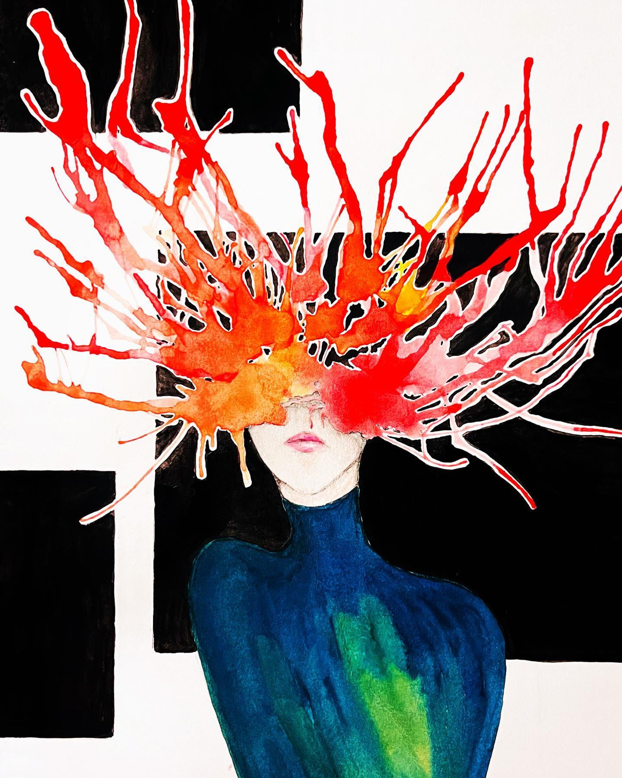 Spider lily flower.
 #art  #artwork  #lycoris  #spiderlily #red #flower  #inspiration-1
