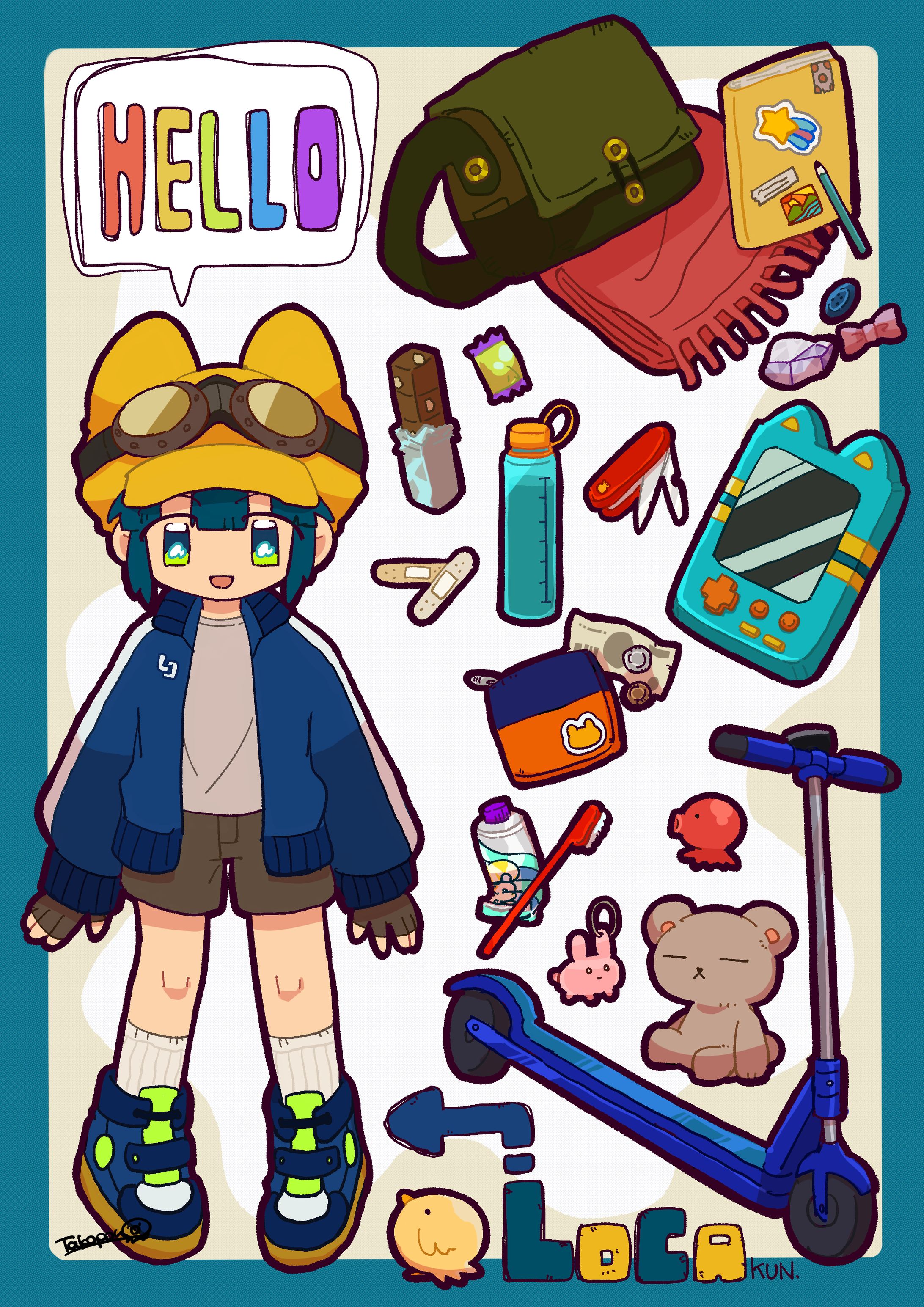 ロカくんのかばんの中身！-1