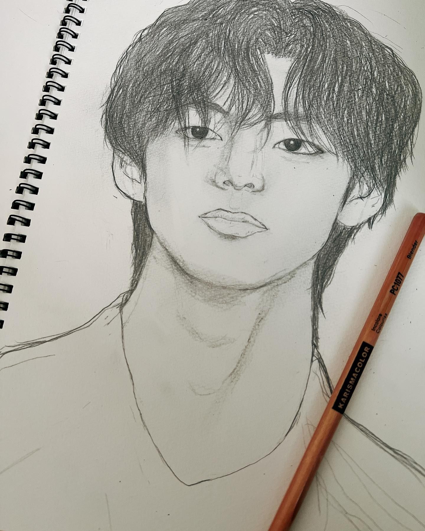 BTS #テテ #V #キムテヒョン #army #模写 #🐯 #鉛筆画