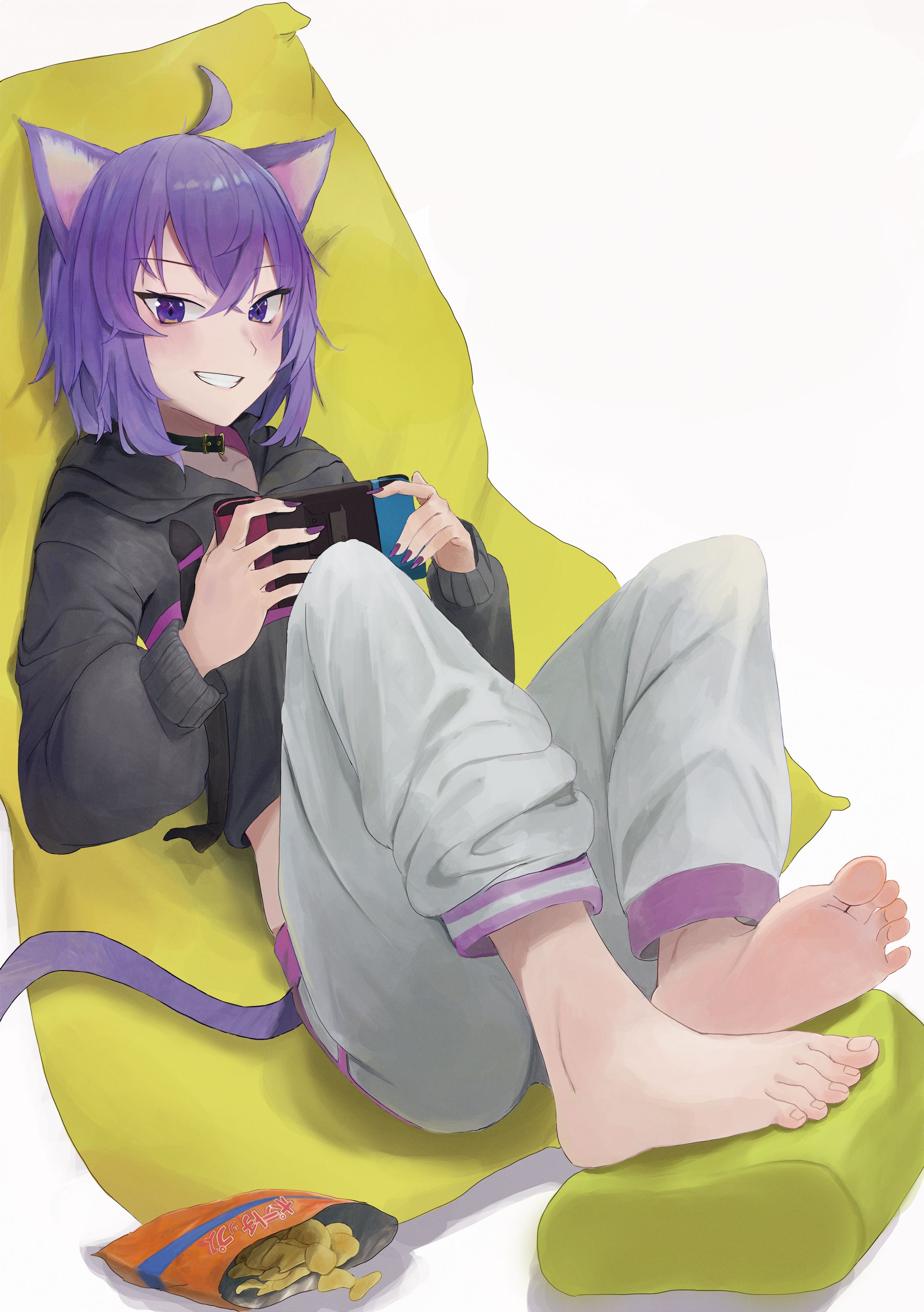 ファンアート＿ホロライブ（猫又 おかゆ）-1