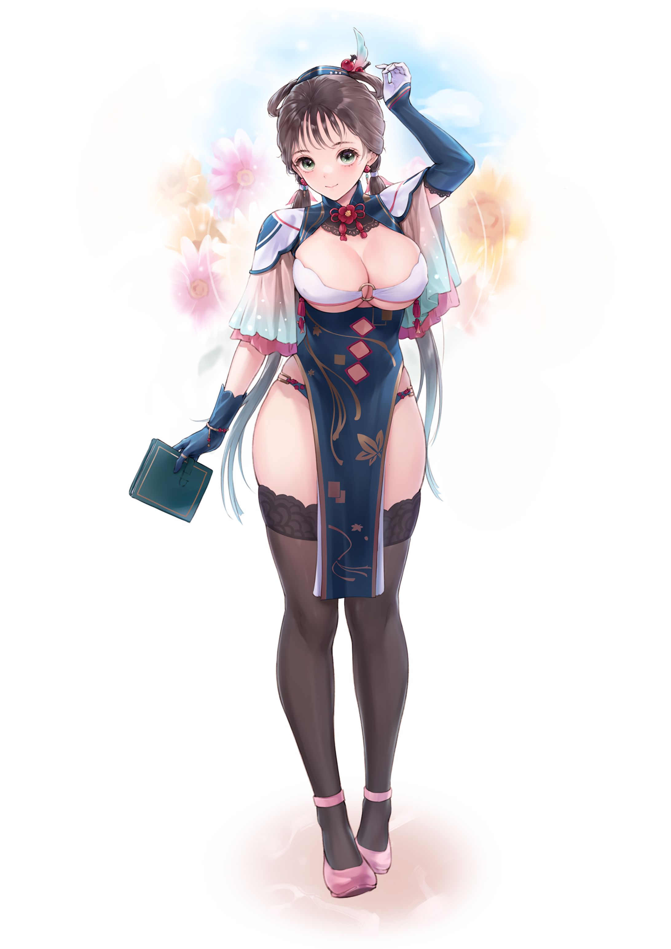 オリジナルキャラ花風流ちゃん　立ち絵-1