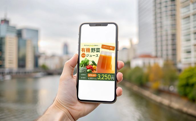 野菜ジュースの定額購入バナー