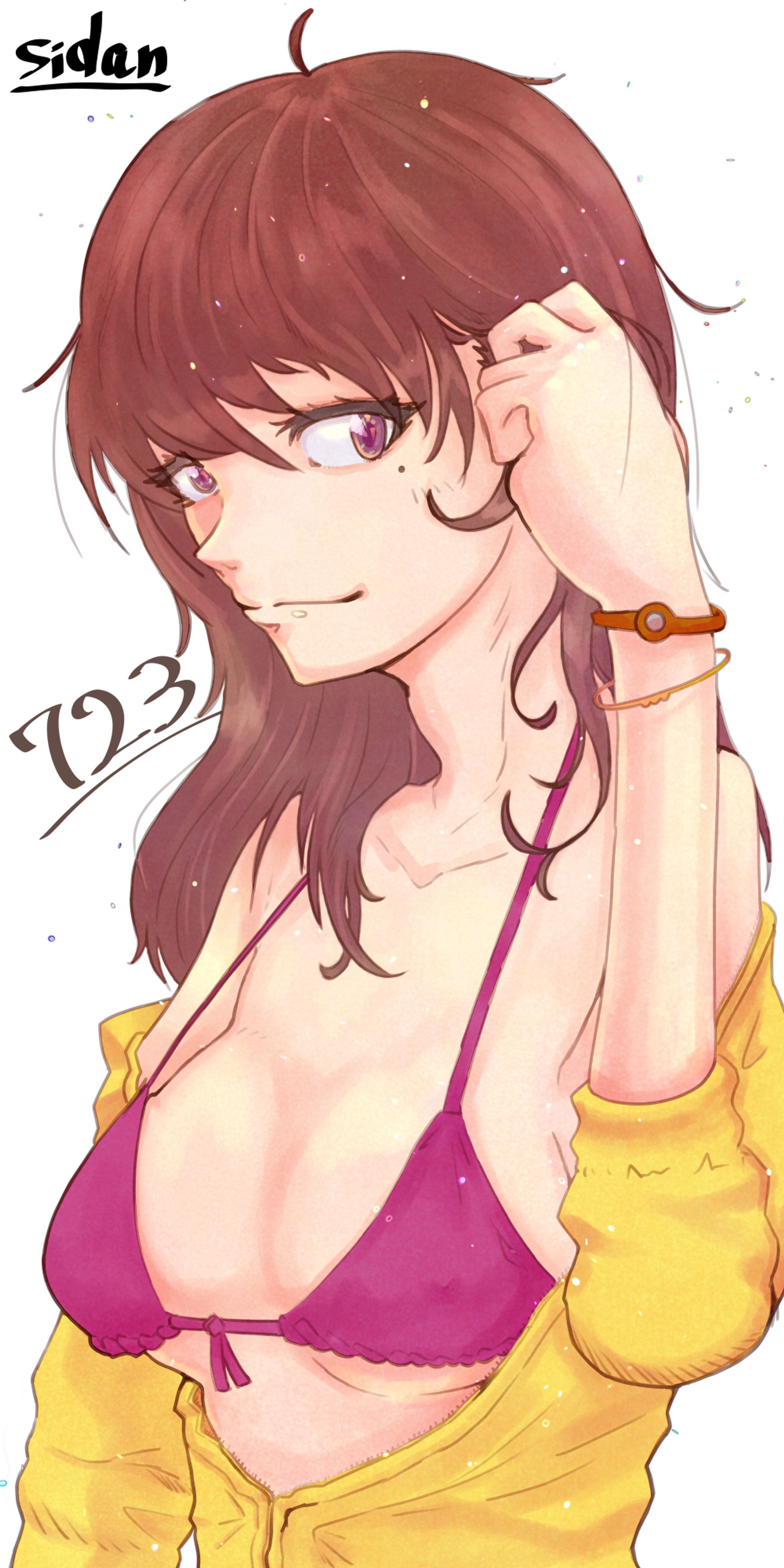 水着の夏美さん-1