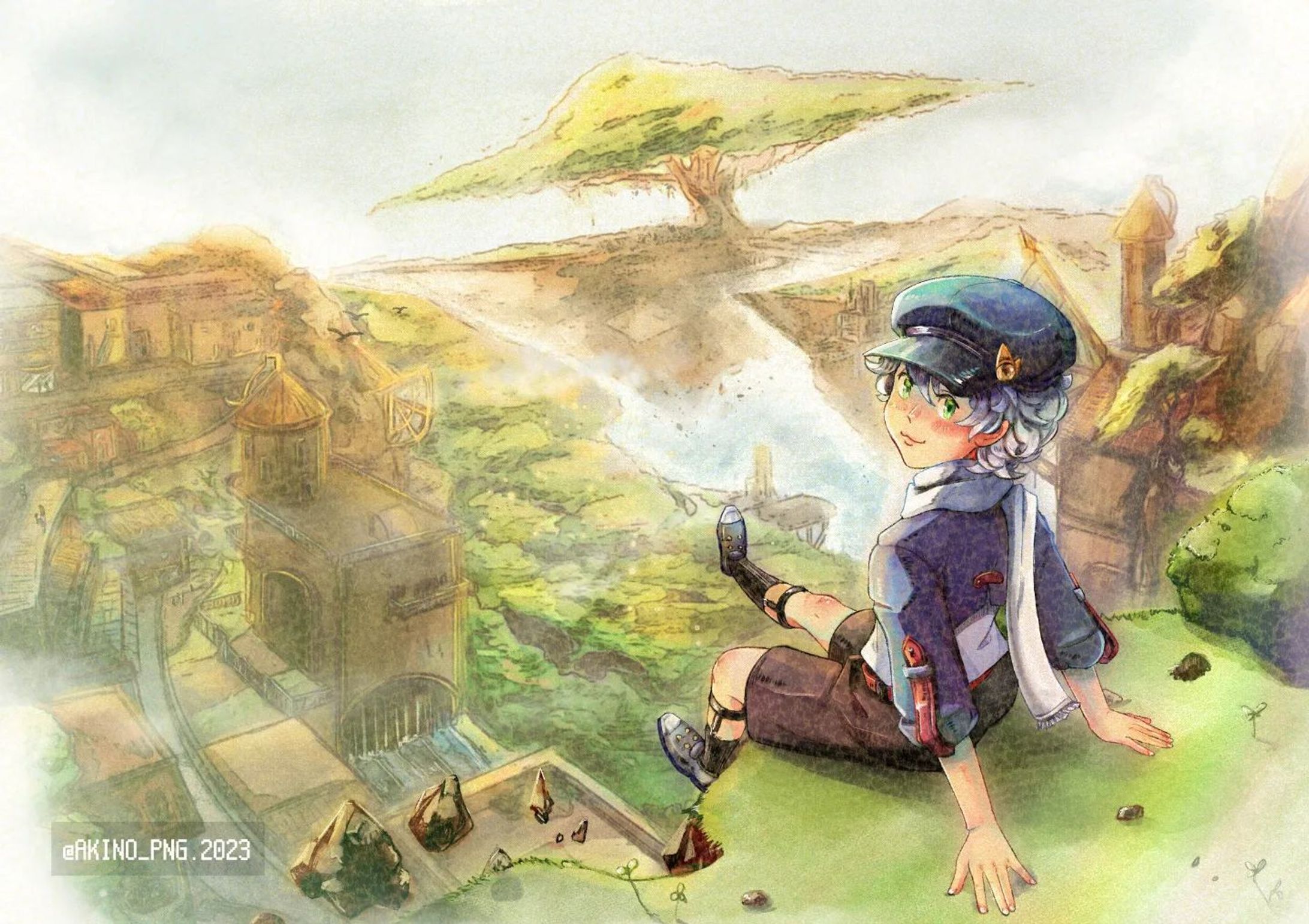 Original character inspired by a tabletop rpg where I was the GM 

#originalcharacter #fantasy #rpg #tabletoprpg #floating #animeboy #イラスト　#2dcg #ファンタジー-1