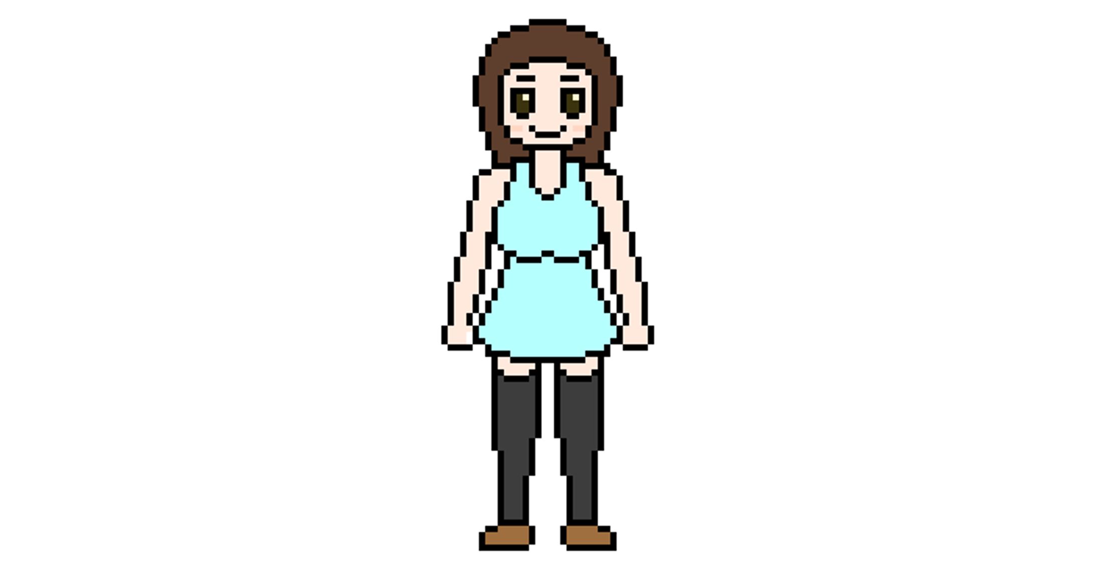 ドット絵「女の子1」-1