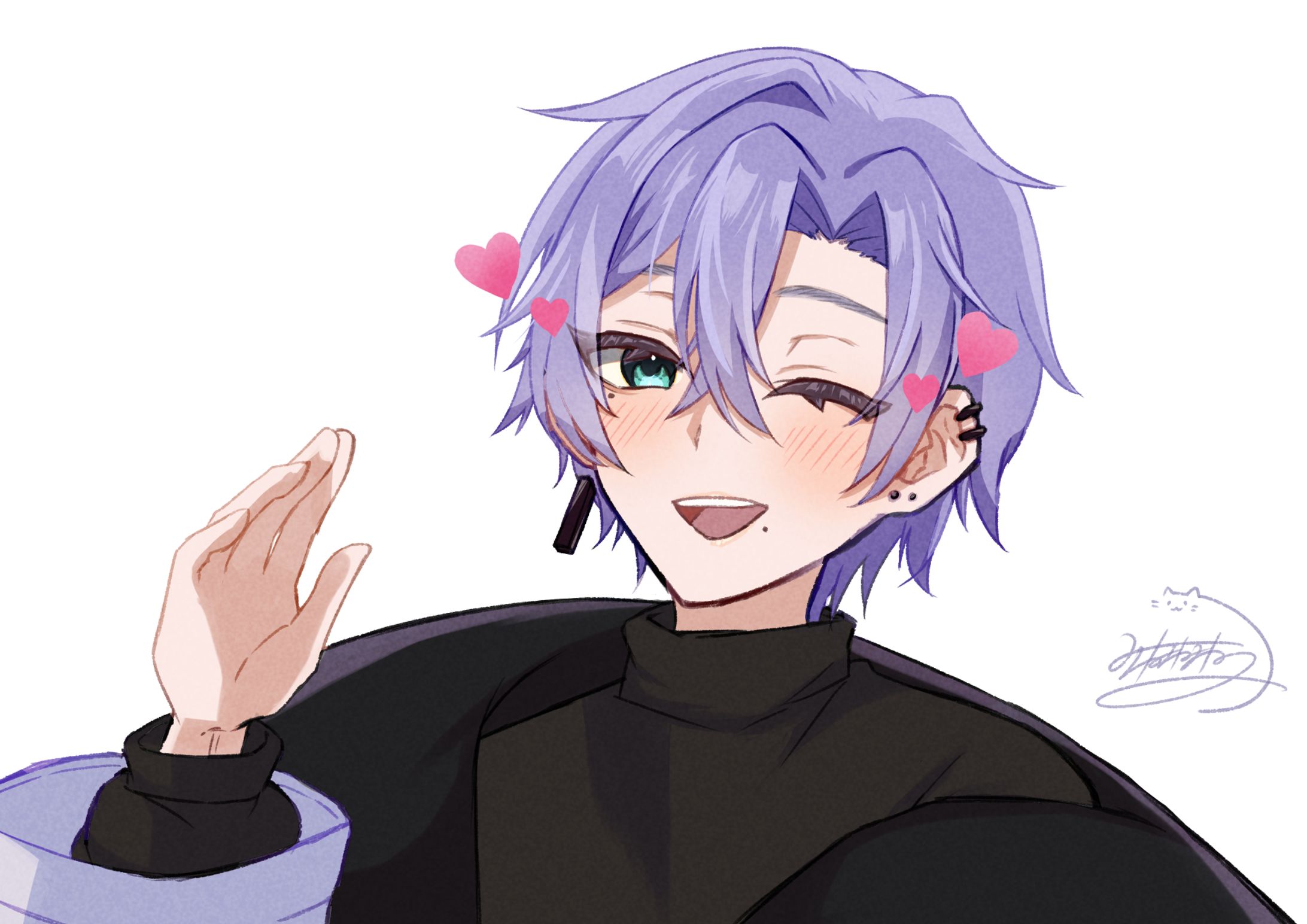 【二次創作】宇緑ヒサキ配信復帰祝-1