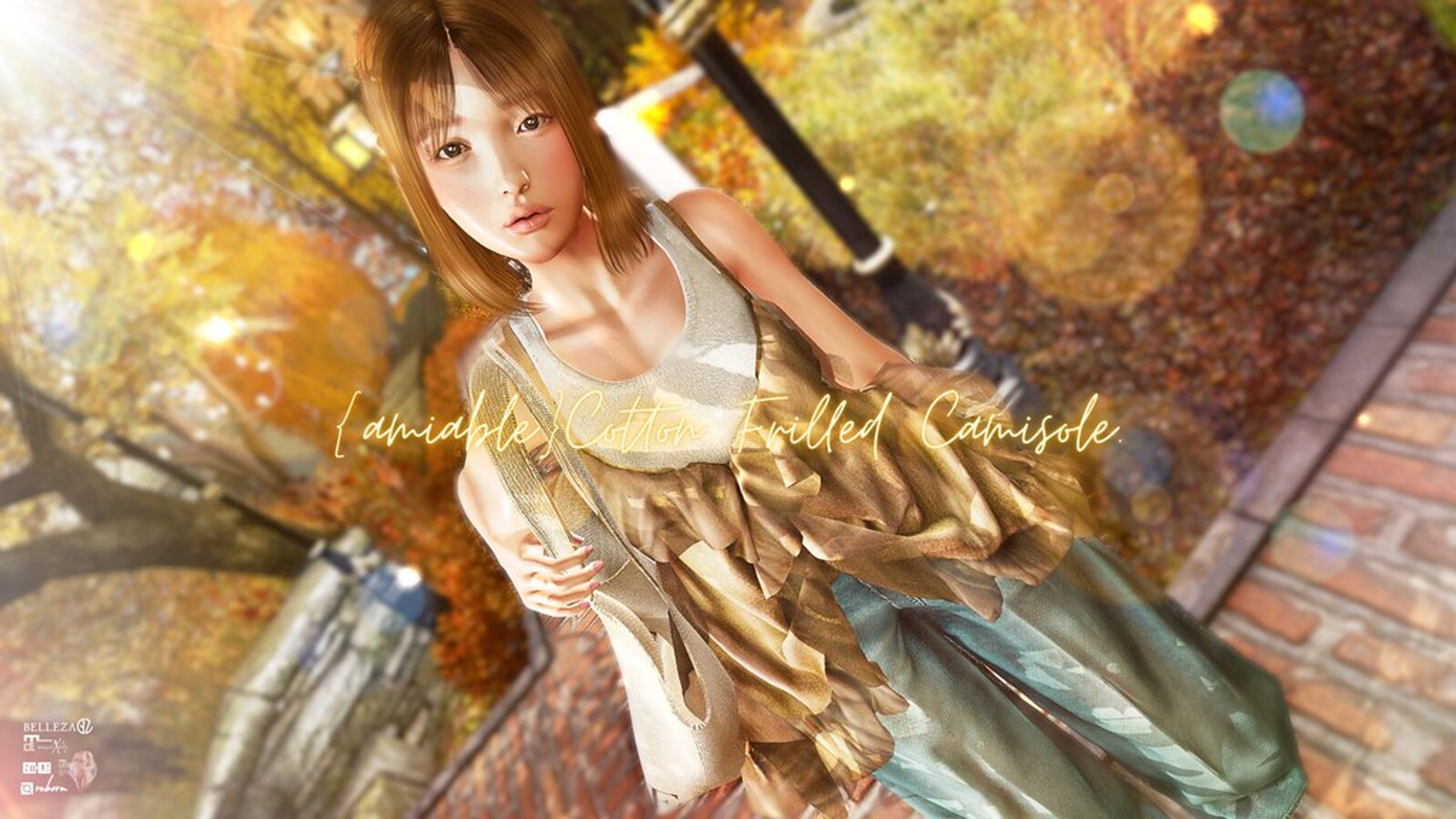 {amiable}Cotton Frilled Camisole@Dubai(50%OFF SALE).-1