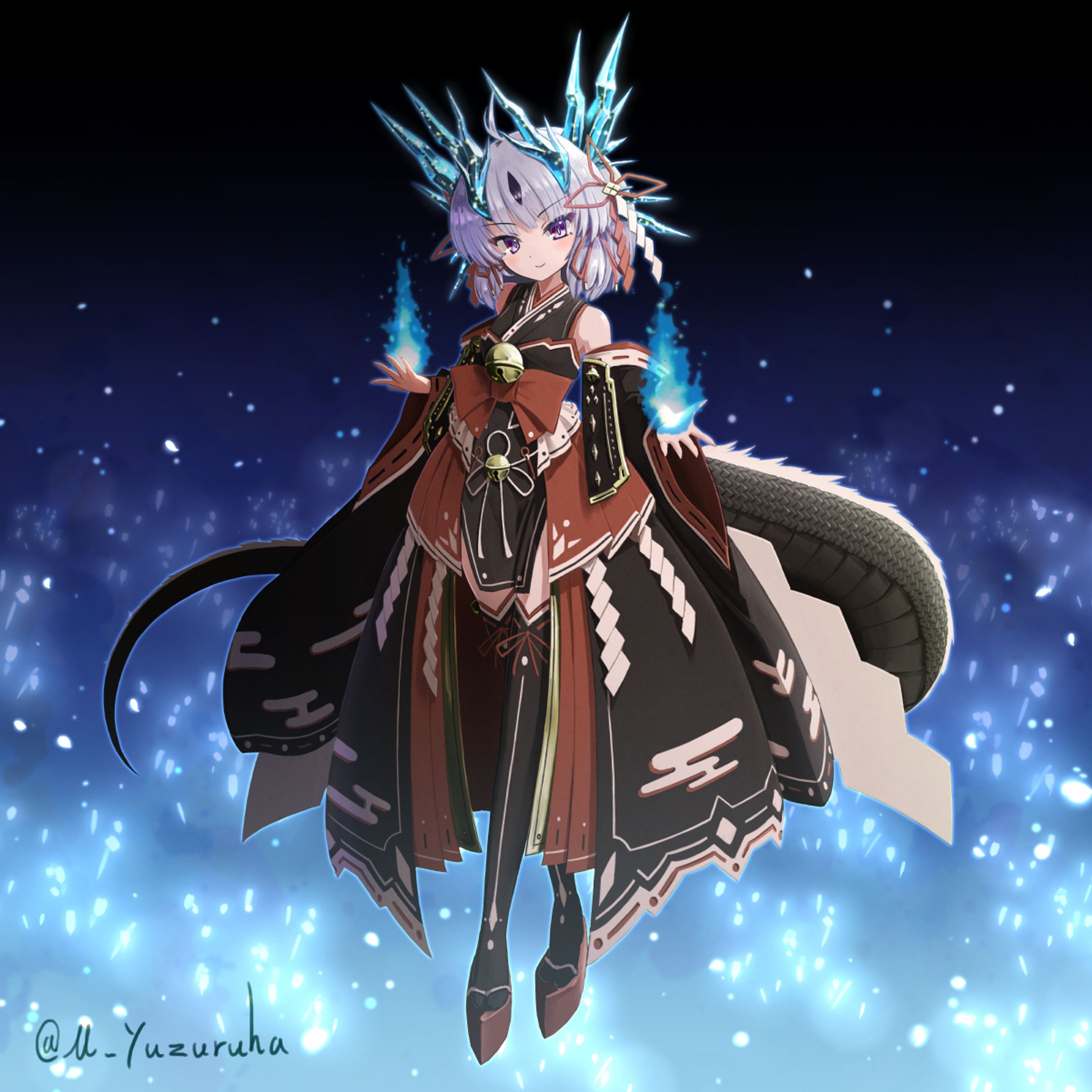 【趣味絵】黒龍大神-1