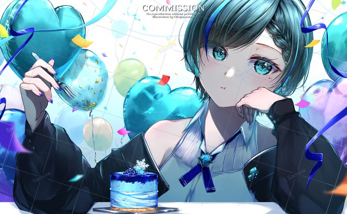 【ご依頼】誕生日サムネイラスト制作