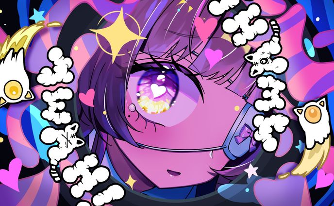 《お仕事》Hot moca様 モニタリングサムネイルイラスト