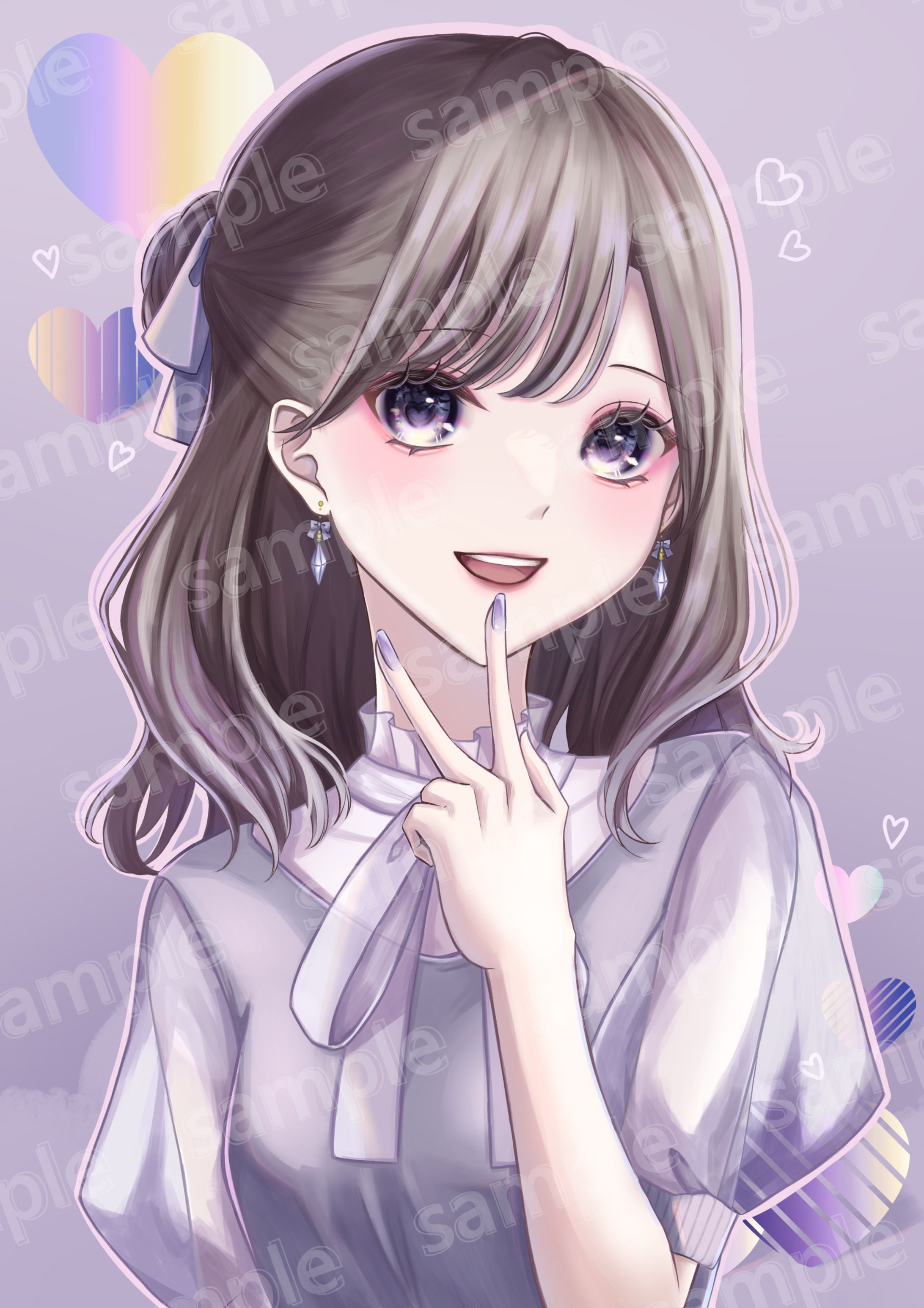 【ご依頼絵】💜アイコン-1