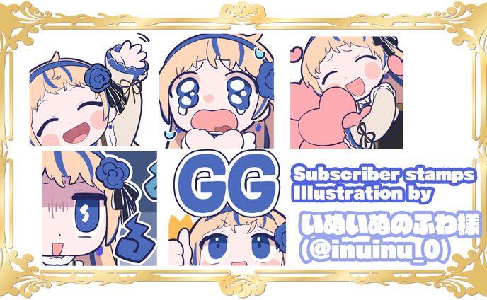 【々聖】配信用イラスト