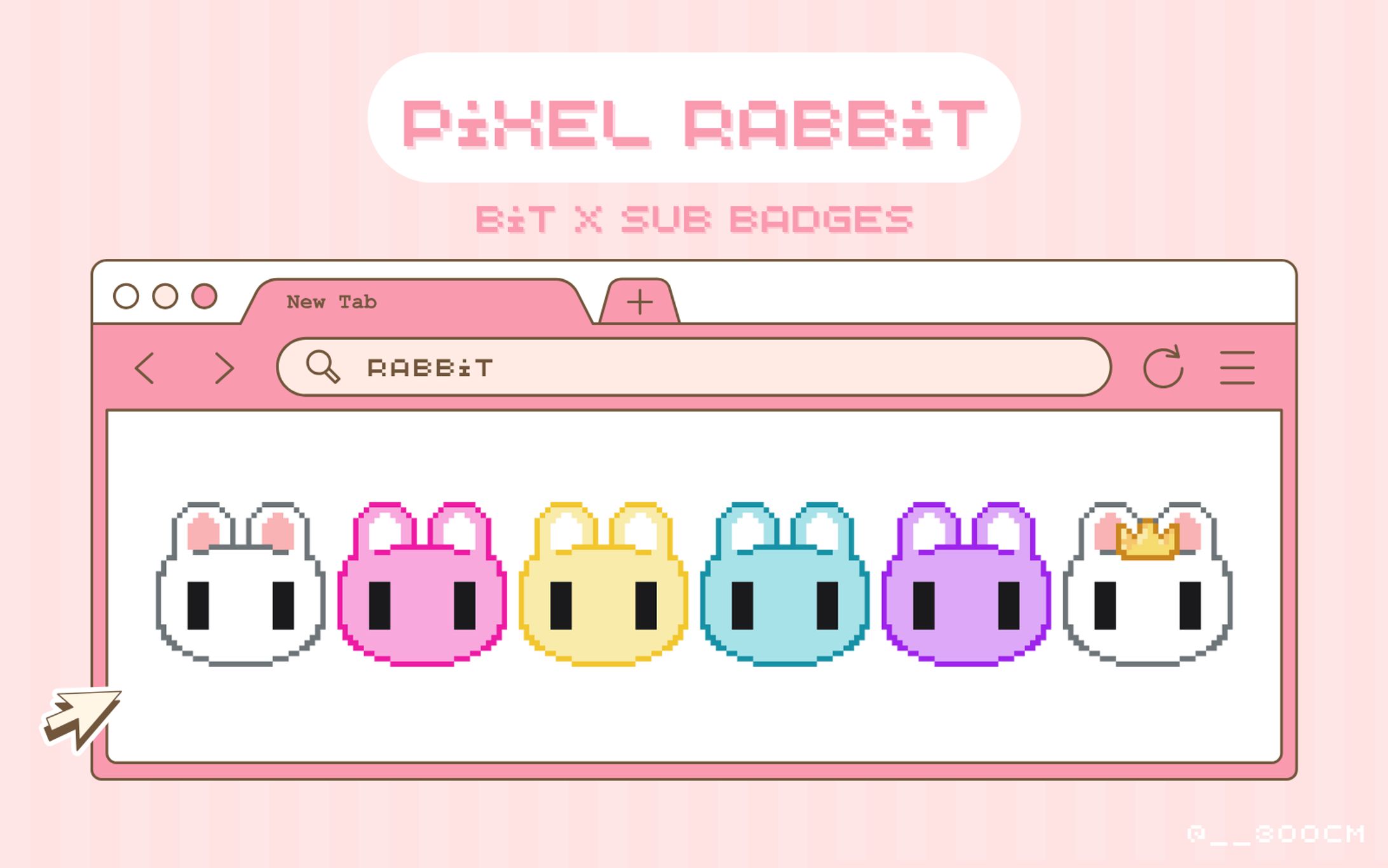 PIXEL RABBIT BADGES-1