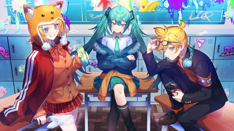 HATSUNE MIKU × KAGAMINE RIN & LEN (prod. LIQ) - デジタルライムスクールカースト